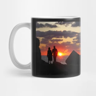 Sunset in the port of Jaffa, Israel Mug